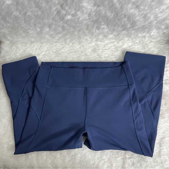 lululemon blue capri leggings cropped size 10 - Picture 5 of 9